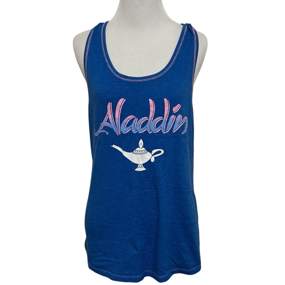 5/$30 ๐ Disney Aladdin large blue racerback tank top